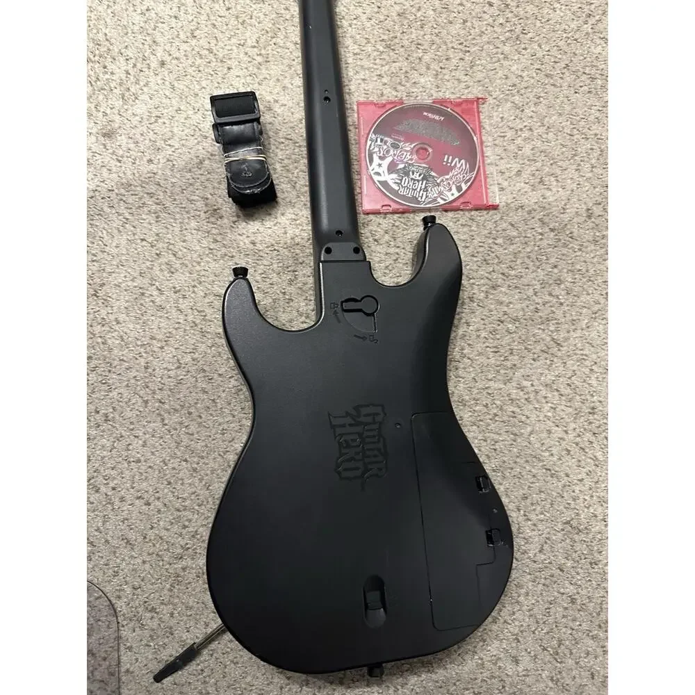 Nintendo Wii Guitar Hero Sunburst Red Octane Controller Tested W Aerosmith Game